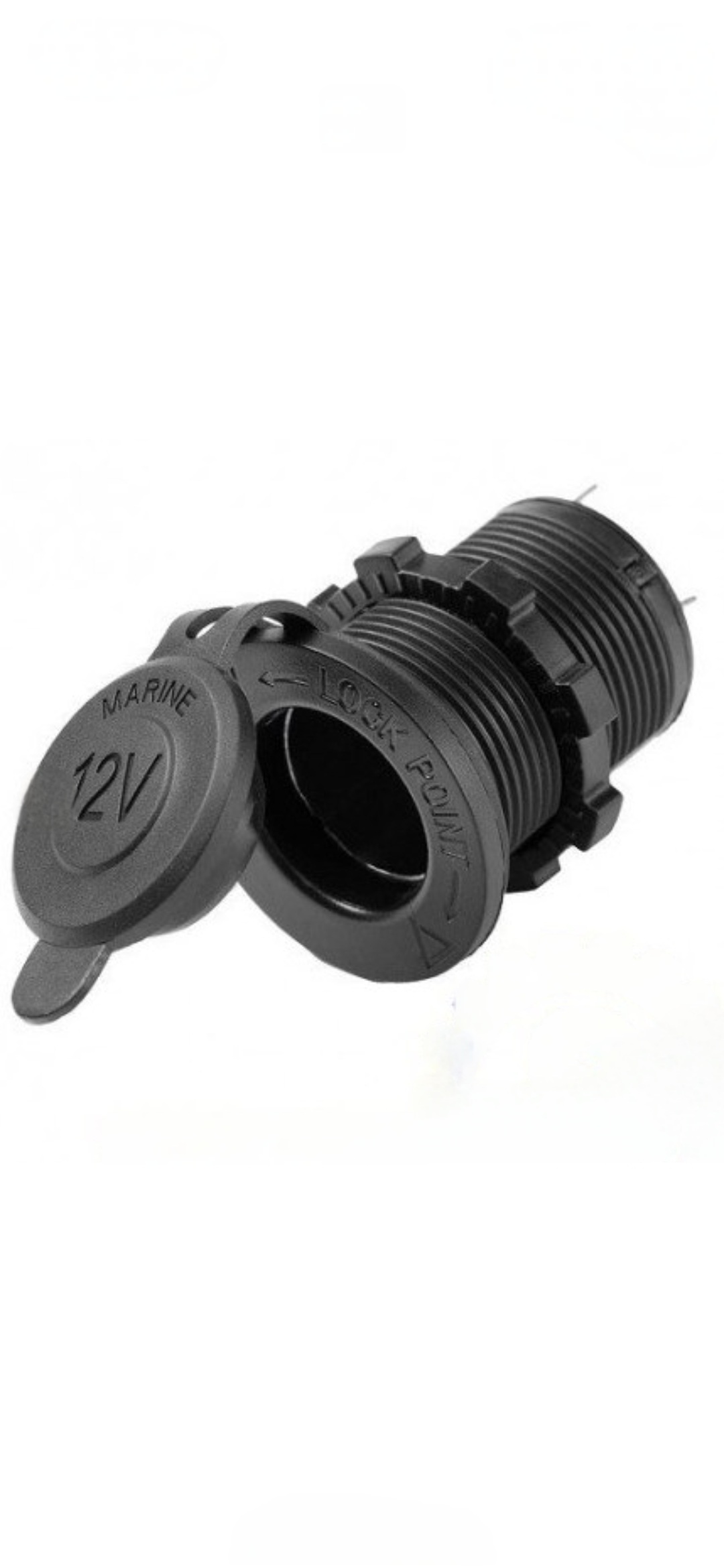 جا فندکی ضد آب خودرو با درپوش 12v,24v