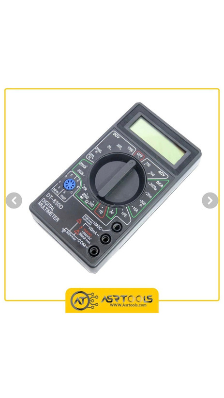 مولتی متر دیجیتال مدل DT830D قاب دار