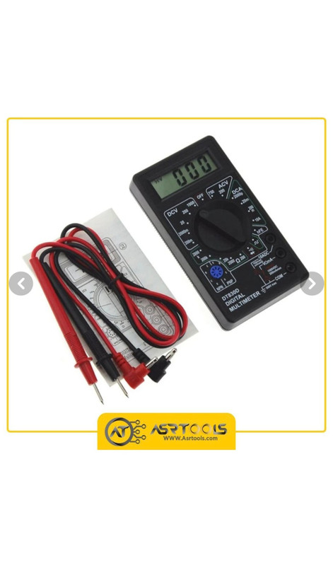 مولتی متر دیجیتال مدل DT830D قاب دار