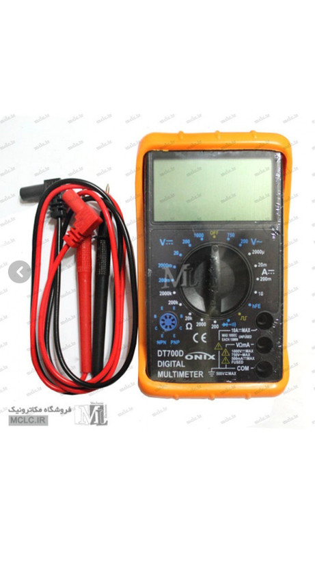 مولتی متر دیجیتال مدل DT700D با قاب